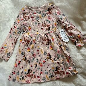 Wonder Nation 3T Pink Unicorn Dress NWT